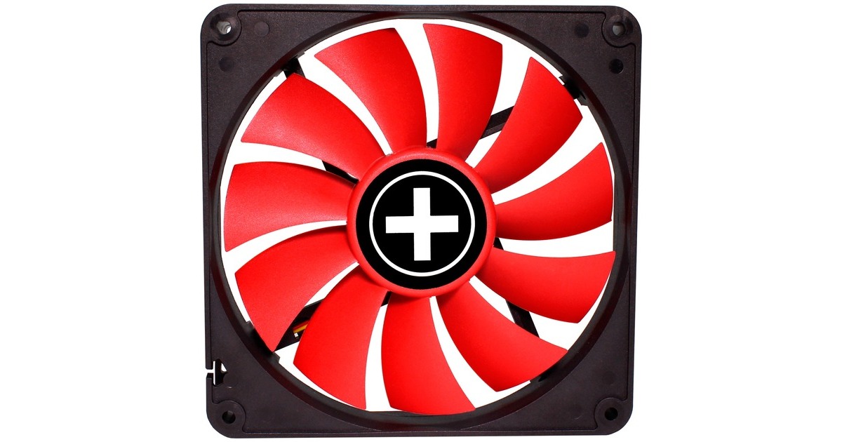 Xilence Performance C PWM Serie 140x140x25, Gehäuselüfter(schwarz/rot)