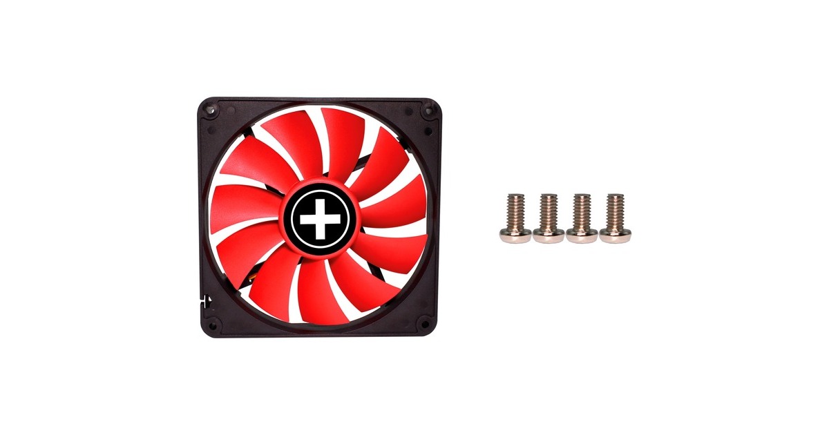 Xilence Performance C PWM Serie 140x140x25, Gehäuselüfter(schwarz/rot)