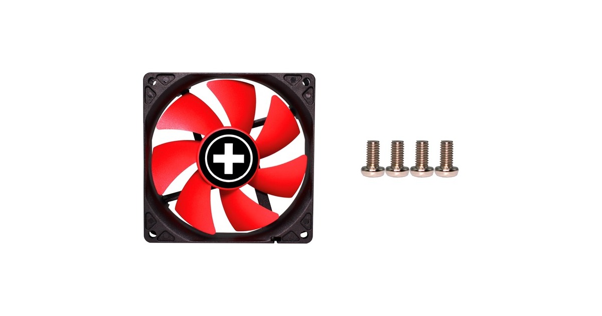 Xilence Performance C PWM Serie 92x92x25, Gehäuselüfter(schwarz/rot)