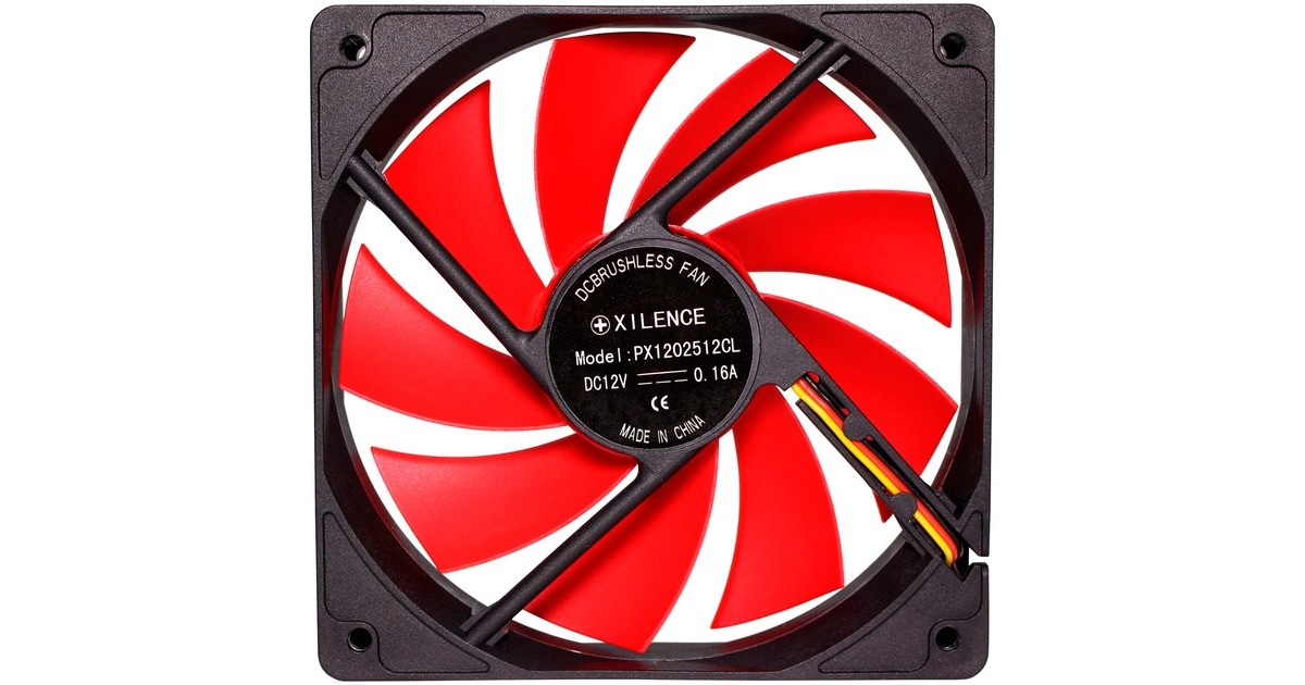 Xilence Performance C Series 120x120x25, Gehäuselüfter(schwarz/rot)