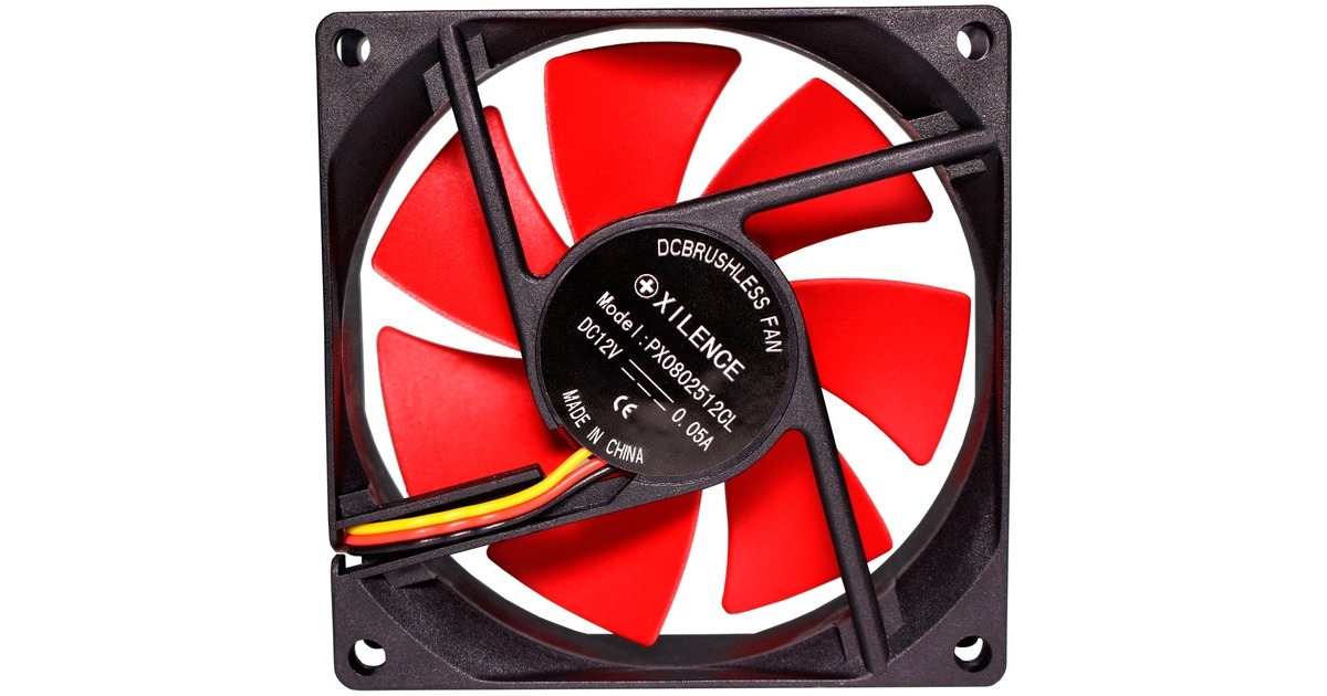 Xilence Performance C Series 80x80x25, Gehäuselüfter(schwarz/rot)