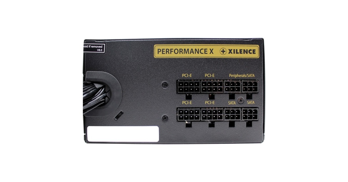 Xilence Performance X ATX 3.0 80+ GOLD 850W, PC-Netzteil(schwarz, 1x 12VHPWR, 3x PCIe, Kabel-Management, 850 Watt)