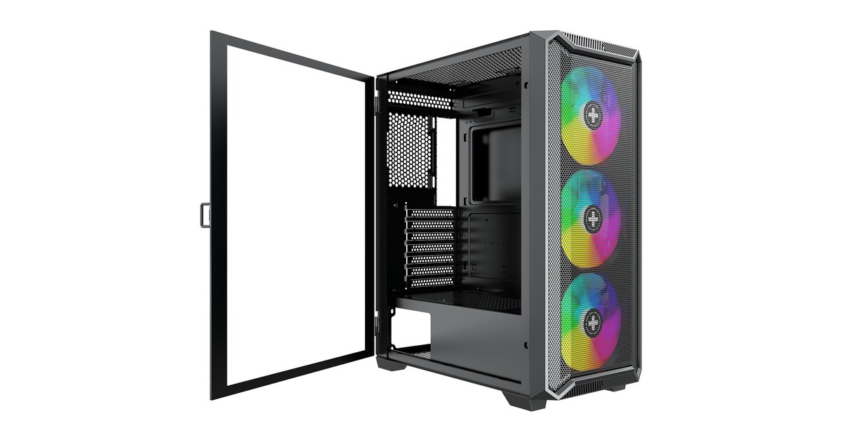 Xilence XILENT BLADE II X613, Tower-Gehäuse(schwarz, Tempered Glass)