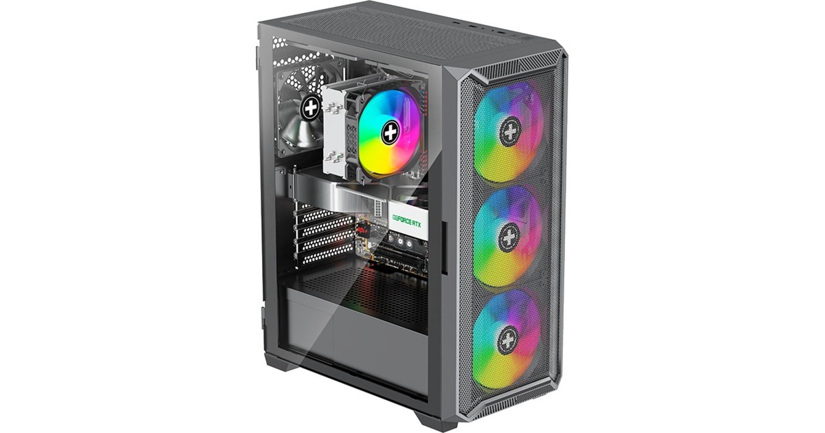Xilence XILENT BLADE II X613, Tower-Gehäuse(schwarz, Tempered Glass)