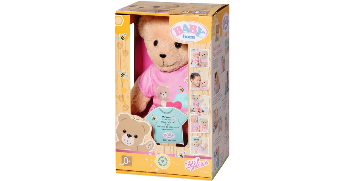 ZAPF Creation BABY born® Bär pink, Kuscheltier(offene Verpackung)