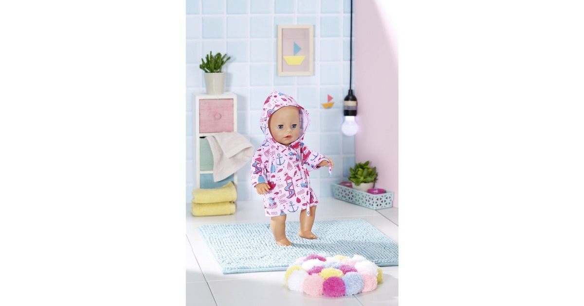 ZAPF Creation BABY born® Bath Bademantel 43cm, Puppenzubehör