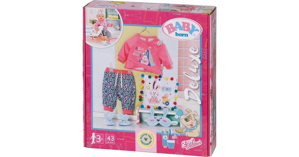 ZAPF Creation BABY born® Bath Deluxe GuteNacht Set 43 cm, Puppenzubehör