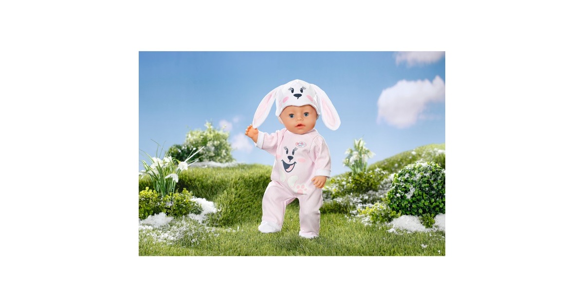 ZAPF Creation BABY born® Häschen Kuschelanzug, Puppenzubehör(43 cm)