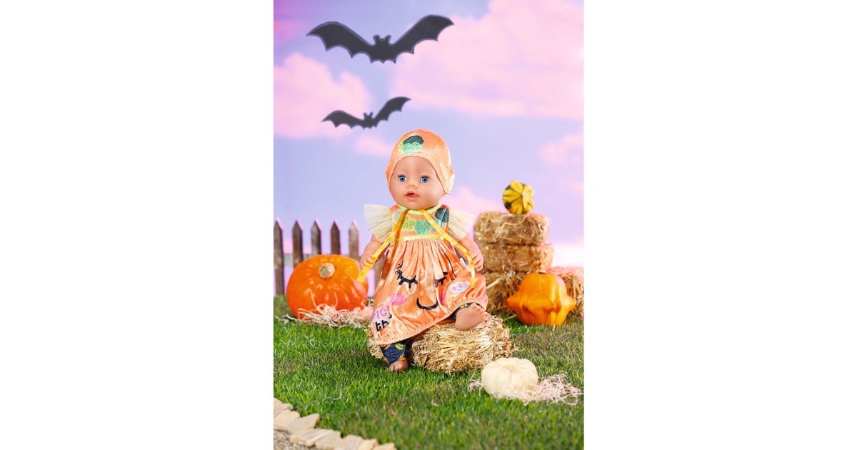 ZAPF Creation BABY born® Halloween Kürbiskleid, Puppenzubehör(43 cm)