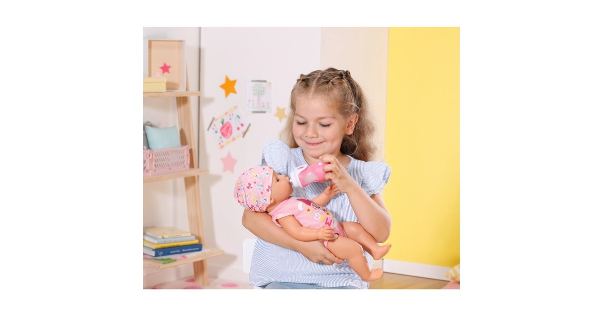 ZAPF Creation BABY born® Interactive Flasche & Löffel 43cm, Puppenzubehör(mit zwei Aufsätzen und Sound-Effekt)