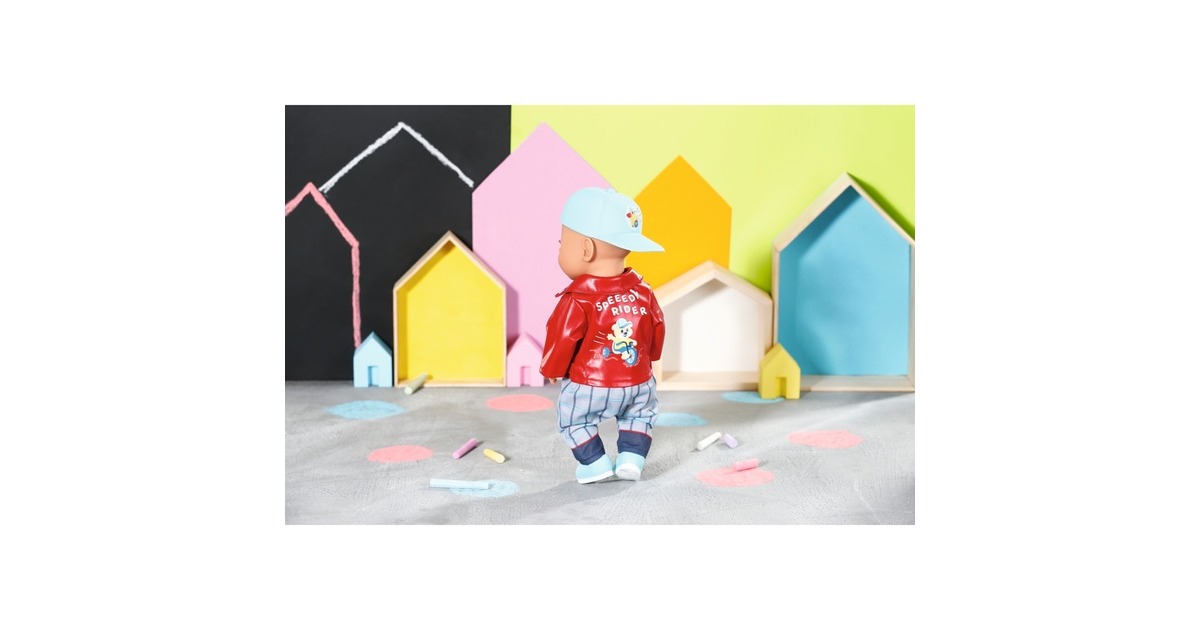 ZAPF Creation BABY born® Little Cool Kids Outfit 36cm, Puppenzubehör(Jacke, Hose, Mütze, Schuhe und Kleiderbügel)