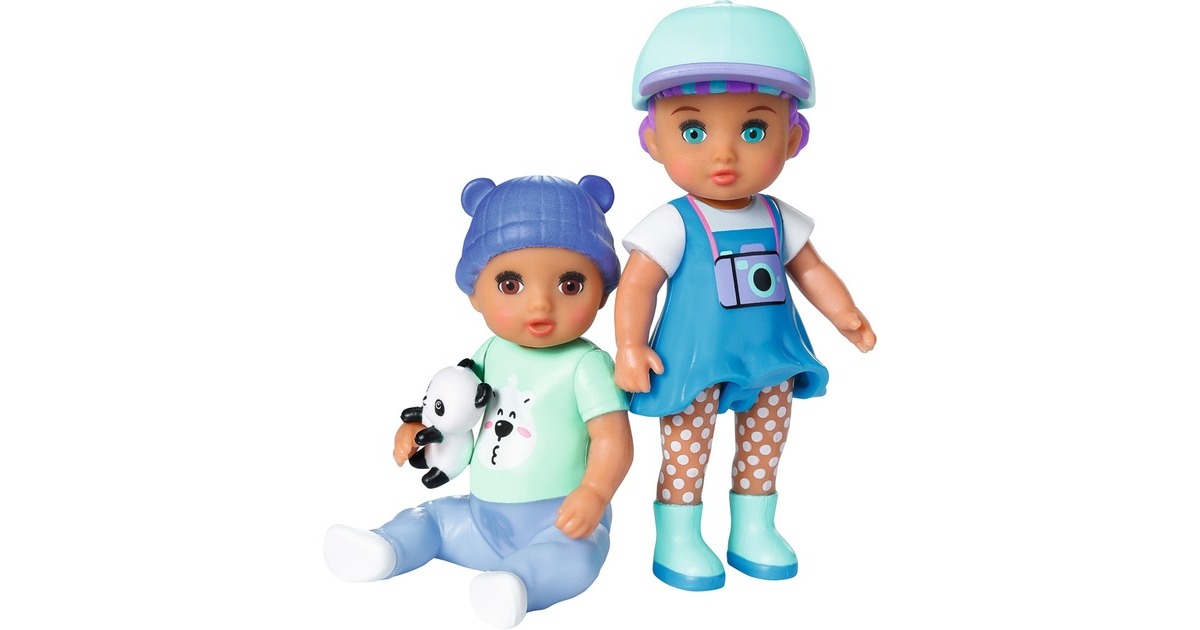 ZAPF Creation BABY born® Minis 2er Set Tom und Becky, Puppe