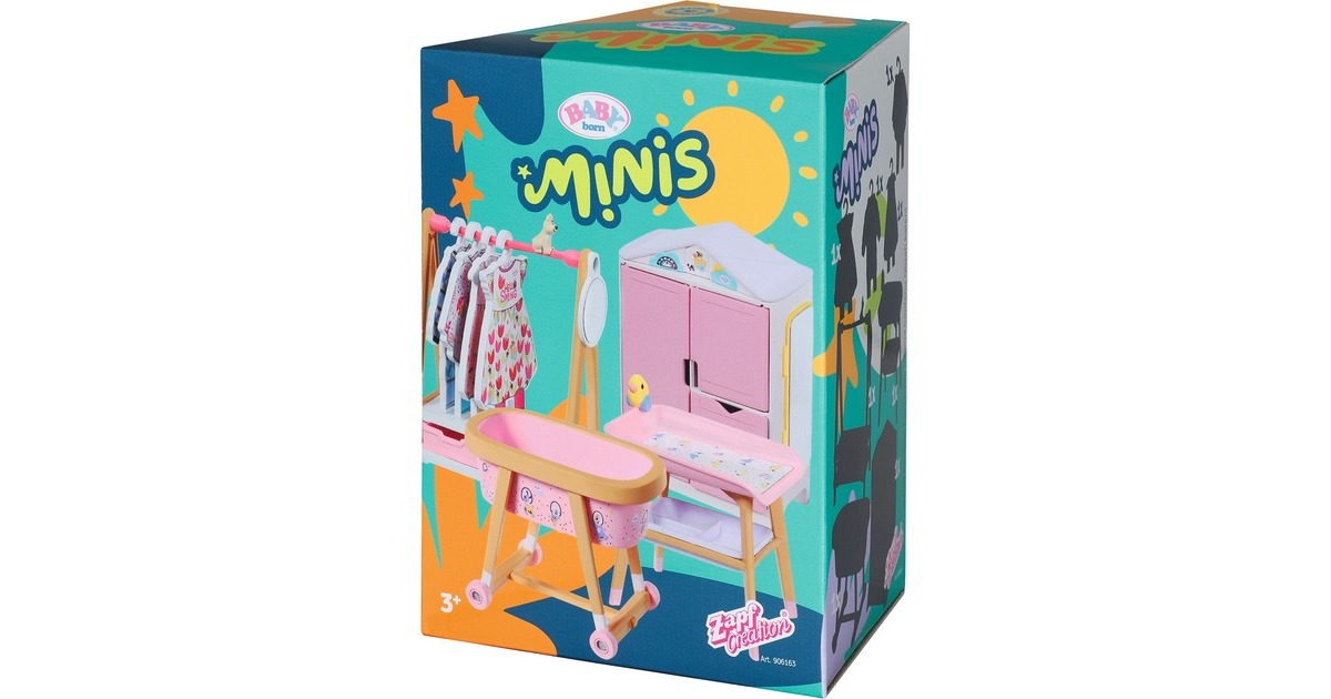 ZAPF Creation BABY born® Minis - Playset Möbelset, Puppenmöbel