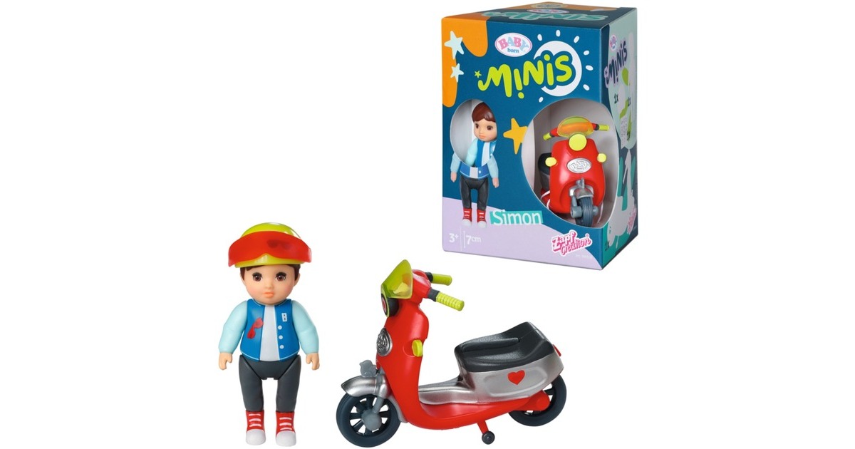 ZAPF Creation BABY born® Minis - Playset Scooter, Spielfigur