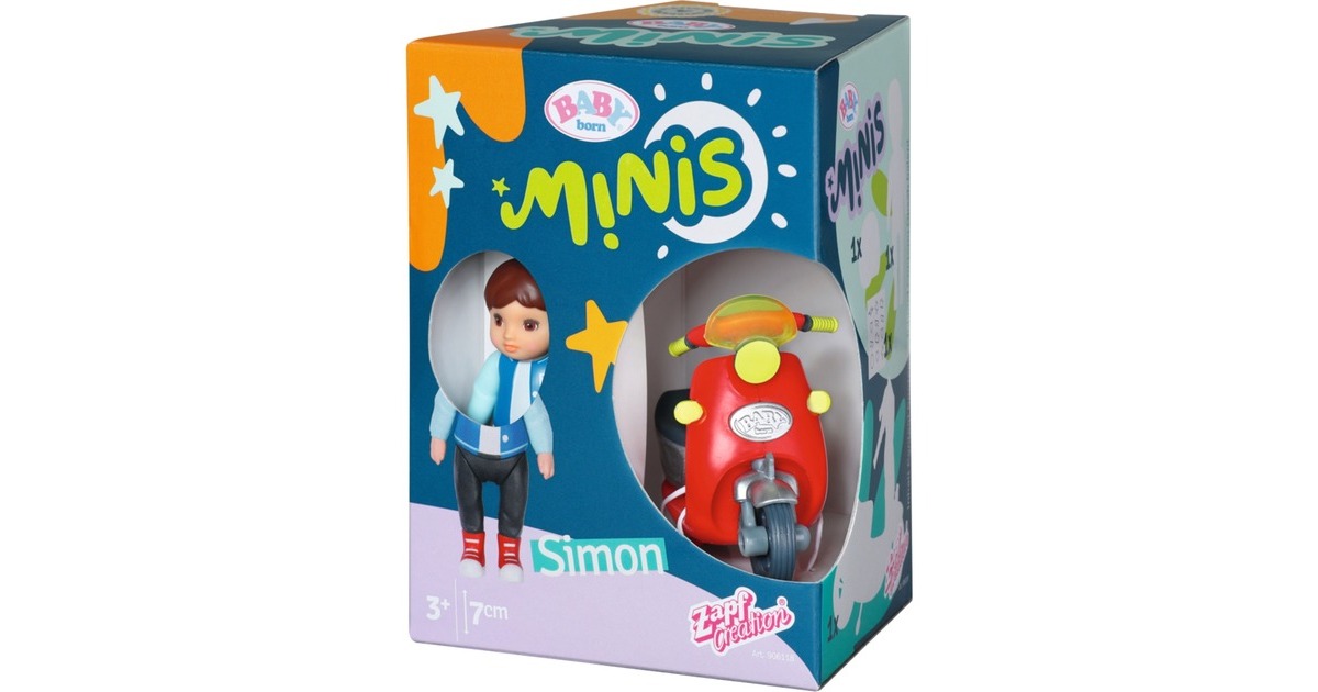 ZAPF Creation BABY born® Minis - Playset Scooter, Spielfigur