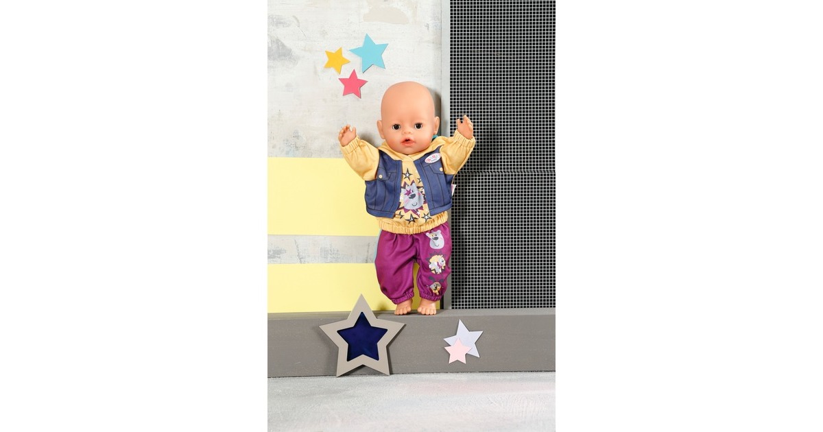 ZAPF Creation BABY born® Outfit mit Hoody 43cm, Puppenzubehör(inklusive Kleiderbügel)