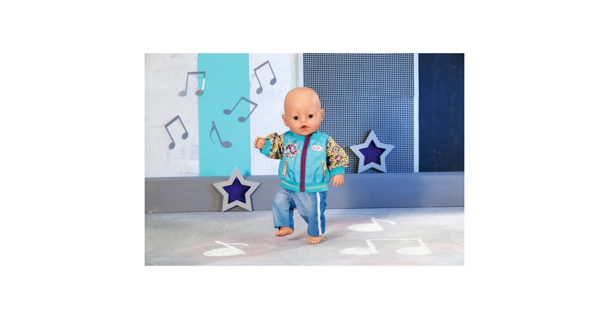 ZAPF Creation BABY born® Outfit mit Jacke 43cm, Puppenzubehör(inklusive Kleiderbügel)