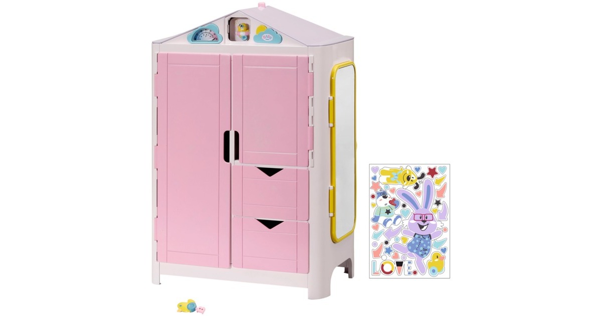 ZAPF Creation BABY born® Schrank mit Wetterente, Puppenmöbel