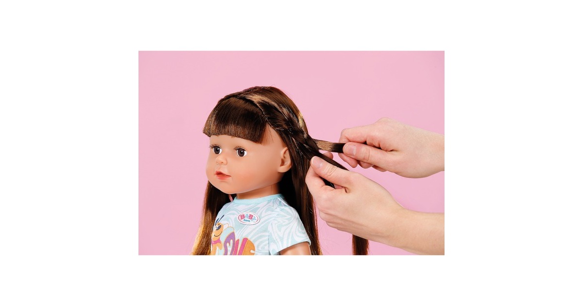 ZAPF Creation BABY born® Sister Play & Style brunette 43 cm, Puppe