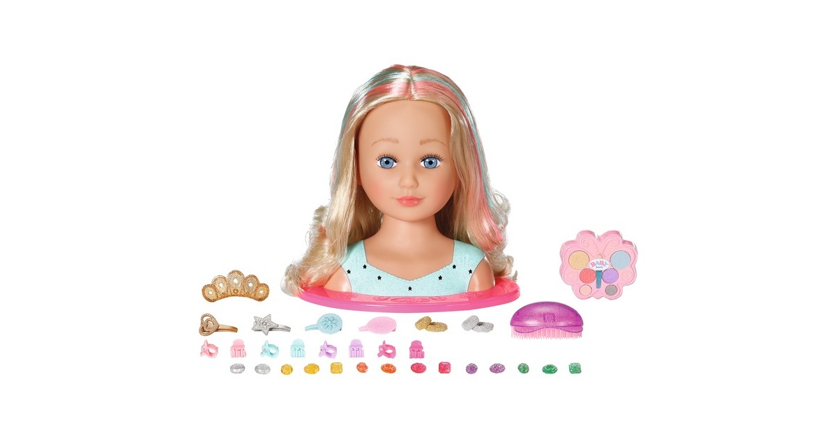 ZAPF Creation BABY born® Sister Styling Head Princess, Schmink- und Frisierkopf