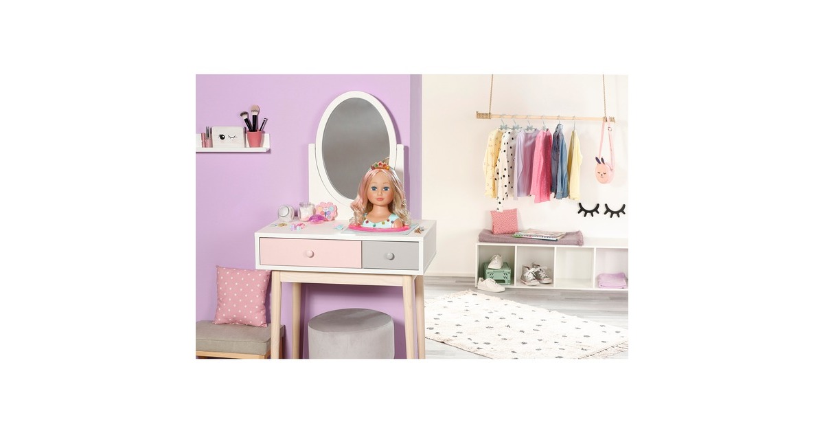 ZAPF Creation BABY born® Sister Styling Head Princess, Schmink- und Frisierkopf