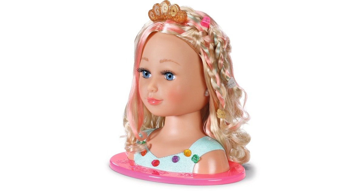 ZAPF Creation BABY born® Sister Styling Head Princess, Schmink- und Frisierkopf