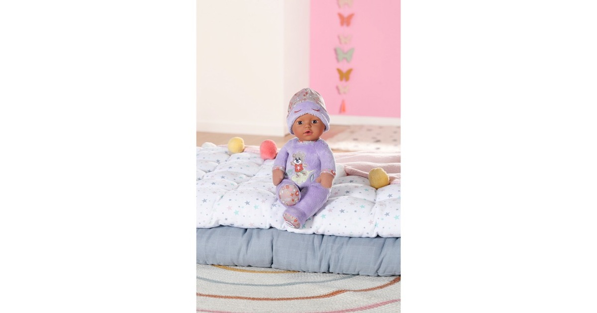 ZAPF Creation BABY born® Sleepy for babies purple 30cm, Puppe(mit Rassel im Inneren)