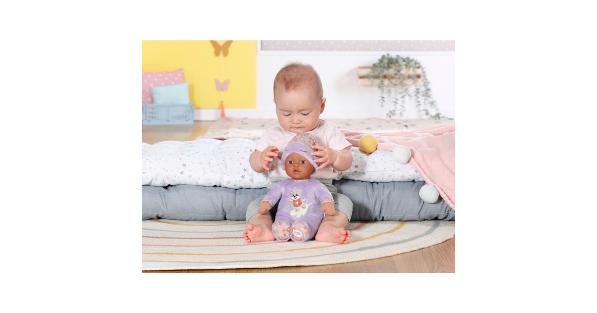 ZAPF Creation BABY born® Sleepy for babies purple 30cm, Puppe(mit Rassel im Inneren)