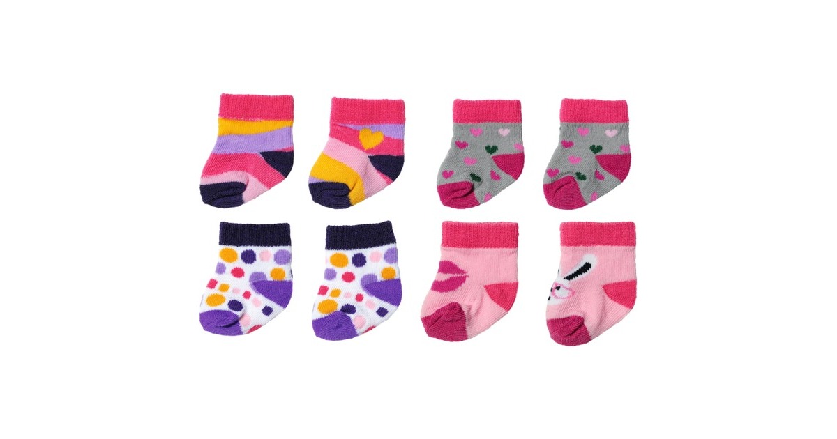ZAPF Creation BABY born® Socken 2er-Pack 43cm, Puppenzubehör(sortierter Artikel)