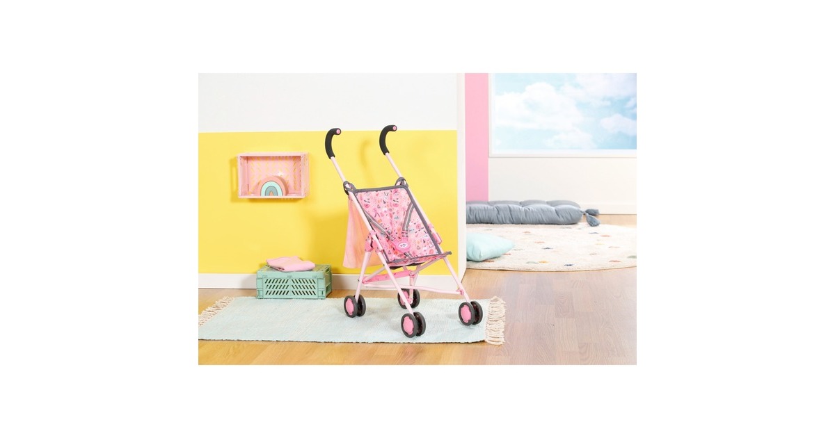 ZAPF Creation BABY born® Stroller mit Tasche, Puppenwagen