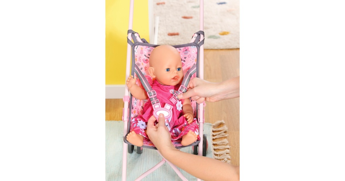 ZAPF Creation BABY born® Stroller mit Tasche, Puppenwagen