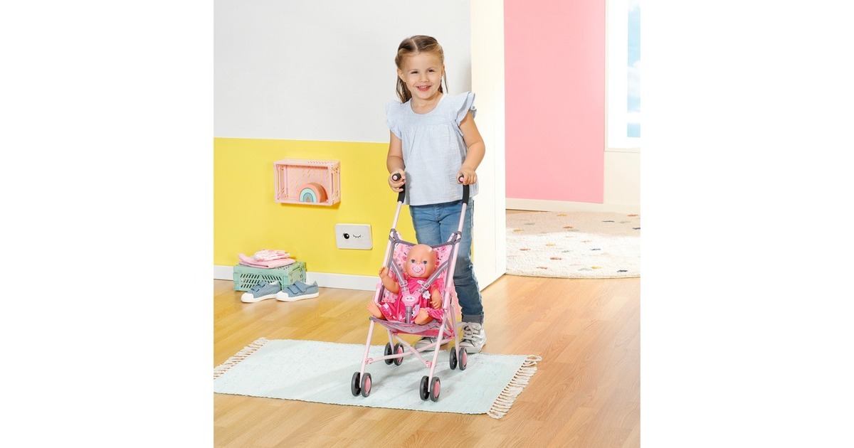 ZAPF Creation BABY born® Stroller mit Tasche, Puppenwagen