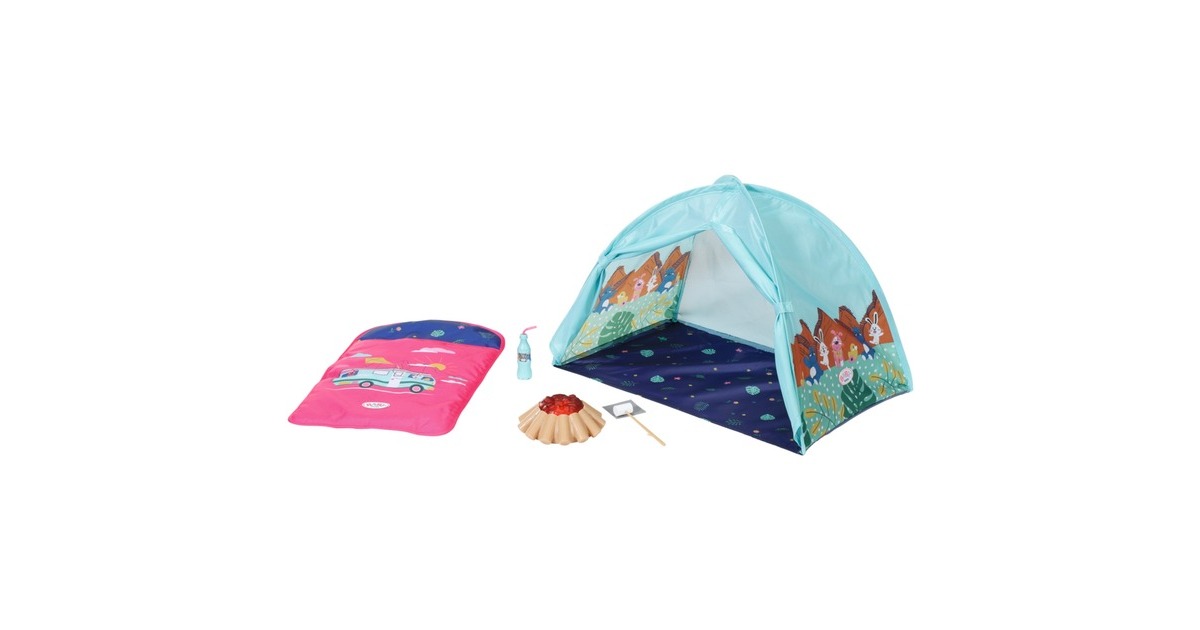 ZAPF Creation BABY born® Weekend Camping Set, Puppenzubehör(Zelt, Schlafsack, Lagerfeuer, Marshmallow-Stick und Limoflasche) ZAPF Creation BABY born® Weekend Camping Set, Puppenzubehör(Zelt, Schlafsack, Lagerfeuer, Marshmallow-Stick und Limoflasche)