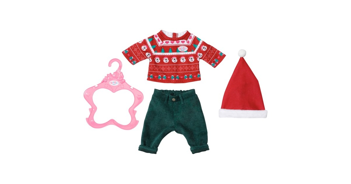ZAPF Creation BABY born® Weihnachtsoutfit 43 cm, Puppenzubehör