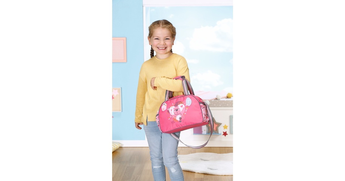 ZAPF Creation BABY born® Wickeltasche, Puppenzubehör(mit Wickelunterlage, Windel und Puderdose)