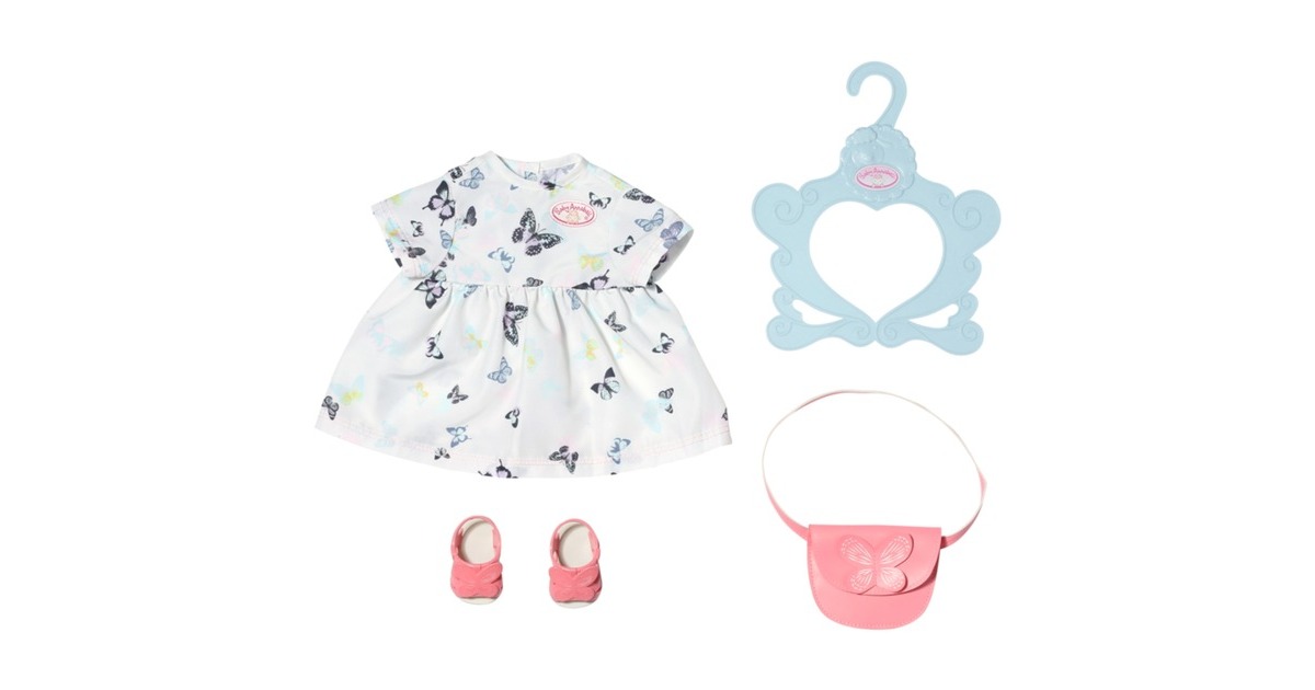 ZAPF Creation Baby Annabell® Kleid Set 43cm, Puppenzubehör(inklusive Kleiderbügel)