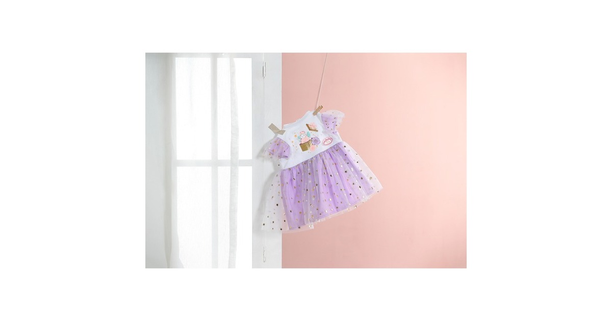 ZAPF Creation Baby Annabell® Kleid Tutu lila 43cm, Puppenzubehör