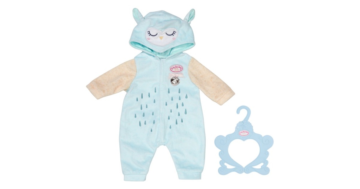 ZAPF Creation Baby Annabell® Kuschelanzug Eule 43cm, Puppenzubehör(inklusive Kleiderbügel)