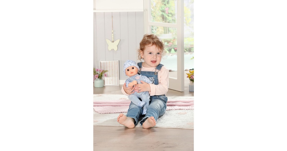 ZAPF Creation Baby Annabell® Little Alexander 36cm, Puppe(mit Schlafaugen, Strampler, Mütze und Trinkflasche)