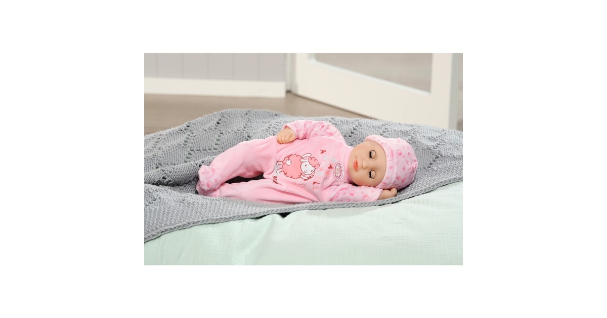 ZAPF Creation Baby Annabell® Little Annabell 36cm, Puppe(rosa, mit Schlafaugen, Strampler, Mütze und Trinkflasche)