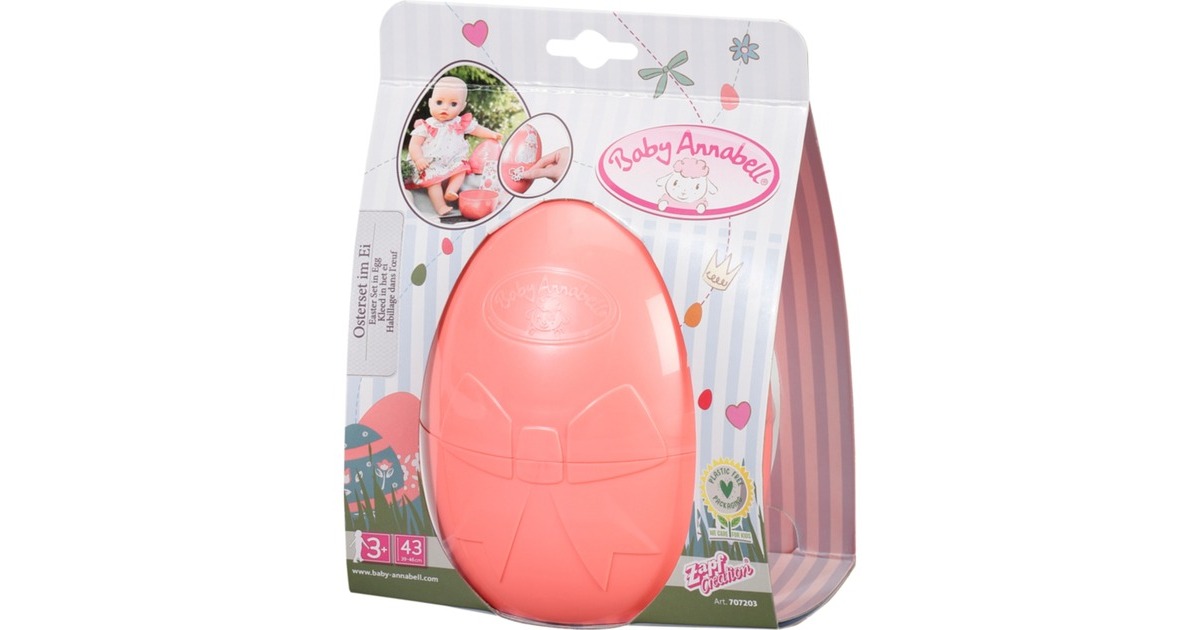 ZAPF Creation Baby Annabell® Osterkleid im Ei 43cm, Puppenzubehör