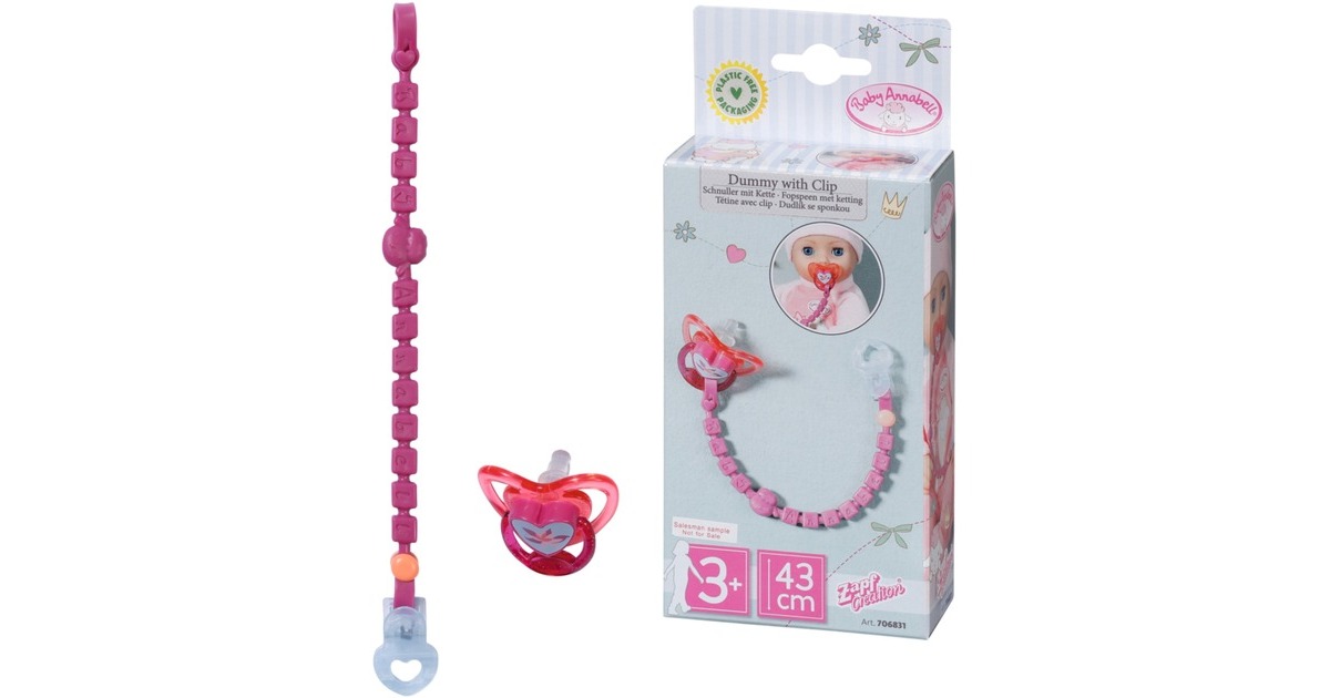 ZAPF Creation Baby Annabell® Schnuller mit Clip, Puppenzubehör