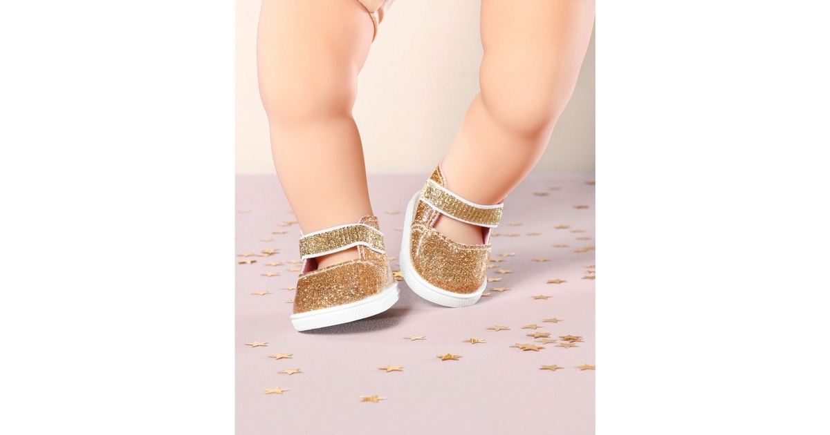 ZAPF Creation Baby Annabell® Schuhe Gold + Einlegesohlen, Puppenzubehör