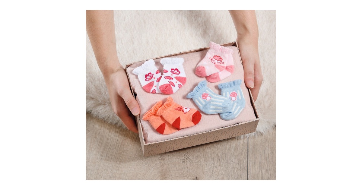 ZAPF Creation Baby Annabell® Socken 2er-Pack, Puppenzubehör(sortierter Artikel, 43 cm, zwei Paar)