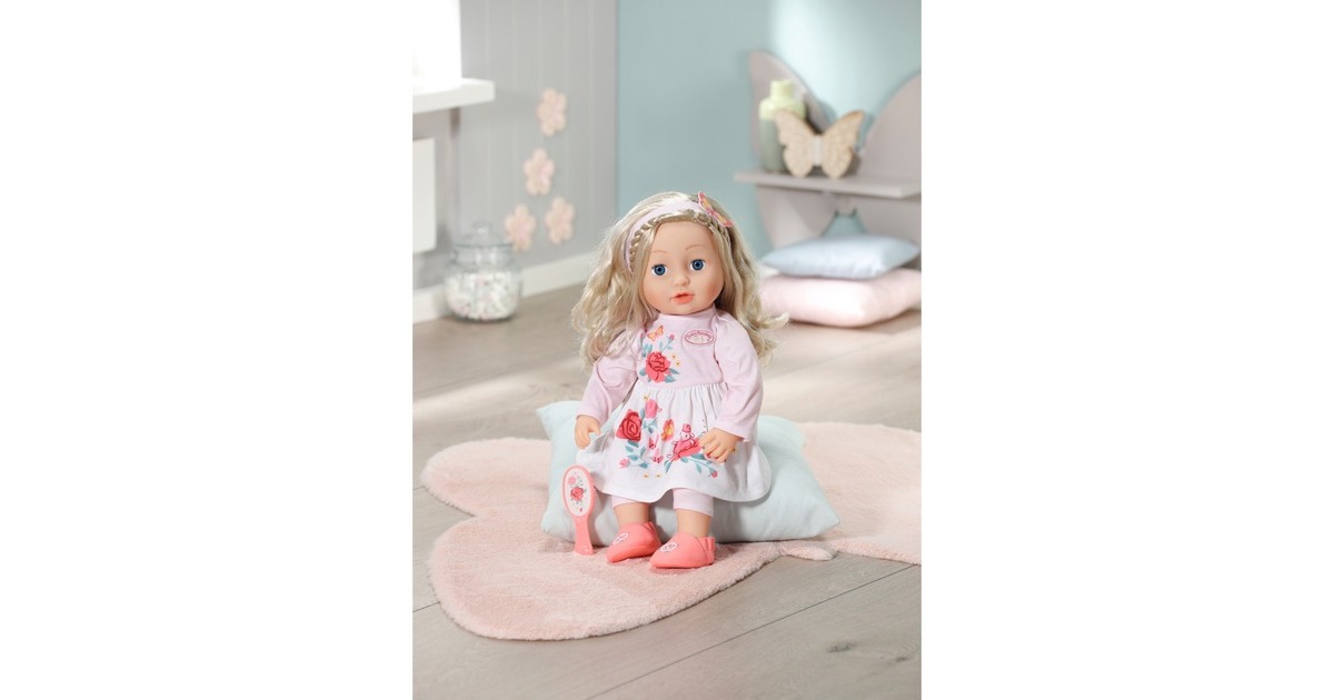 ZAPF Creation Baby Annabell® Sophia 43cm, Puppe(mit Kleid, Leggings, Schuhen, Haarband und Bürste)