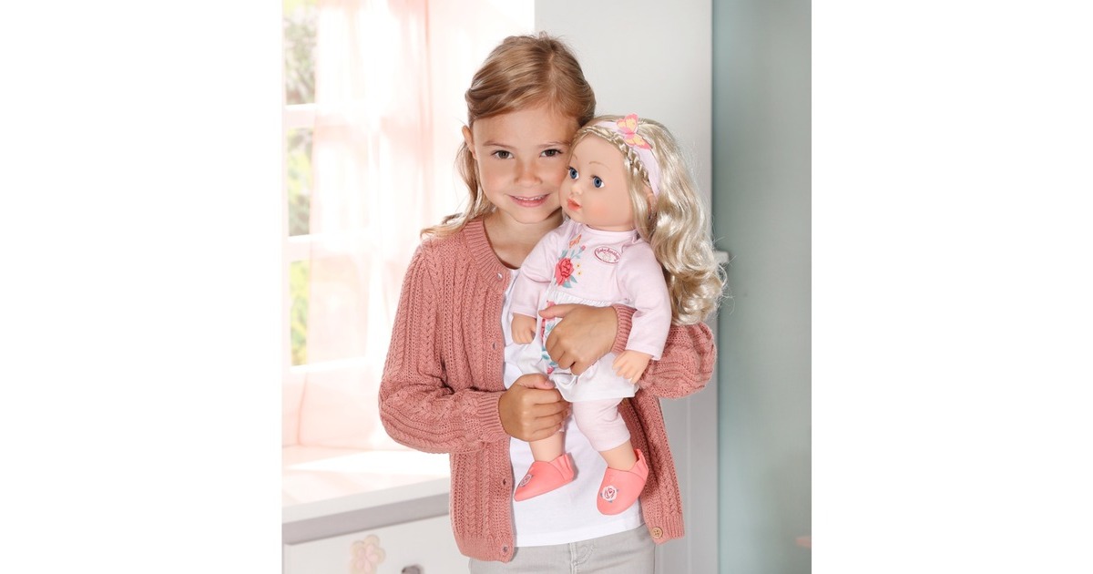 ZAPF Creation Baby Annabell® Sophia 43cm, Puppe(mit Kleid, Leggings, Schuhen, Haarband und Bürste)