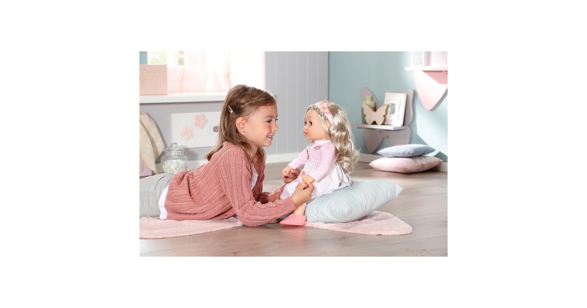 ZAPF Creation Baby Annabell® Sophia 43cm, Puppe(mit Kleid, Leggings, Schuhen, Haarband und Bürste)