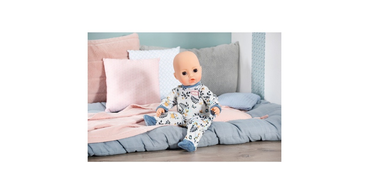 ZAPF Creation Baby Annabell® Strampler blau Blätter 43cm, Puppenzubehör