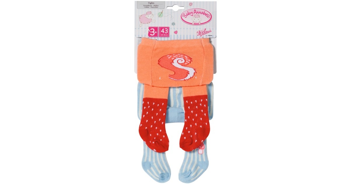 ZAPF Creation Baby Annabell® Strumpfhosen 2er-Pack 43cm, Puppenzubehör(sortierter Artikel)