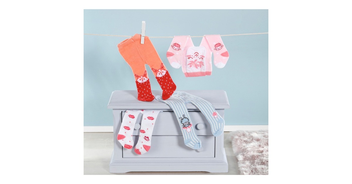 ZAPF Creation Baby Annabell® Strumpfhosen 2er-Pack 43cm, Puppenzubehör(sortierter Artikel)